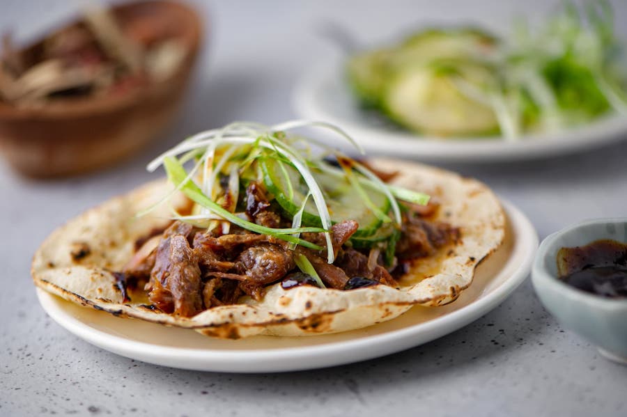 Franklin Becker's Peking Duck Taco Blog meez